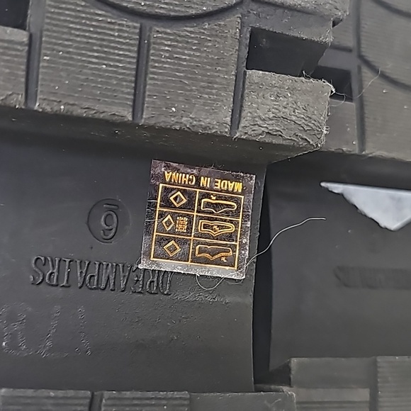 Dream Paris Black Lace Up Chunky Track Sole Knee High Black Boots Size 6 - Picture 10 of 16